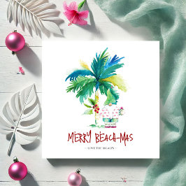 Cute Tropical Christmas Cards Mitteilungskarte