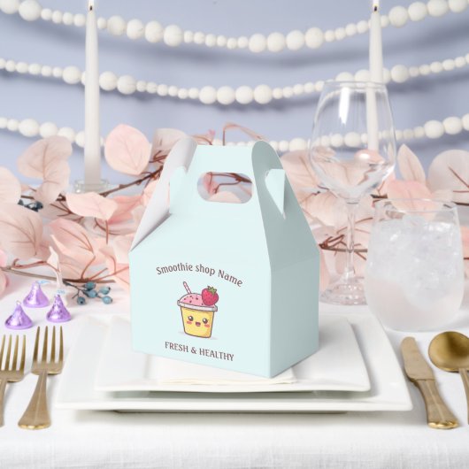 Cute Tropical Fruit Smoothies Fruit Kitchen shop Geschenkschachtel (Hochzeit)