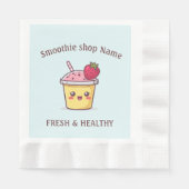 Cute Tropical Fruit Smoothies Fruit Kitchen shop Serviette (Vorderseite)