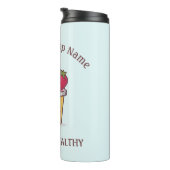 Cute Tropical Fruit Smoothies Fruit Kitchen shop Thermosbecher (Nach rechts gedreht)