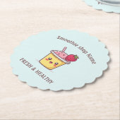 Cute Tropical Fruit Smoothies Fruit Kitchen shop Untersetzer (angewinkelt)