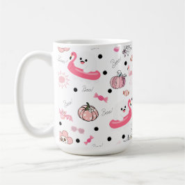 Cute Tropical Halloween – Ghosts & Flamingos Kaffeetasse