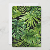 Cute Tropical Jungle 3rd Birthday Animal Einladung (Rückseite)