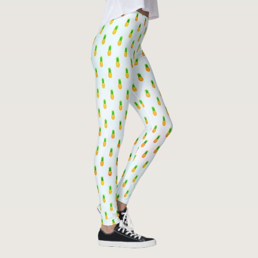 Cute Tropical Pineapple Pattern Leggings (Rechts)