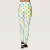 Cute Tropical Pineapple Pattern Leggings (Rückseite)