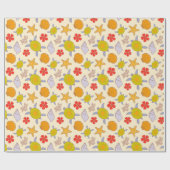 Cute & Tropical Under the Sea Ocean Life Geschenkpapier (Flach)