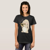 Cute Trumpet Player Bunny Rabbit Music T-Shirt (Vorne ganz)