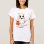 Cute tshirt happy Halloween with adjustable text  (Vorderseite)