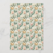 Cute Tulip Luxury Beach Party Einladung (Rückseite)