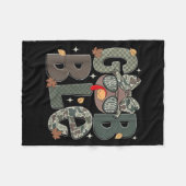 Cute Turkey Camo Happy Thanksgiving Fall Kids Boy  Fleecedecke (Vorderseite (Horizontal))