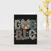 Cute Turkey Camo Happy Thanksgiving Fall Kids Boy Karte (Gelbe Blume)