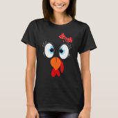 Cute Turkey Face Thanksgiving I'm Thankful Family T-Shirt (Vorderseite)