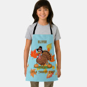 Cute Turkey Kids Apron – Little Chef Name Schürze (Insitu)