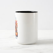 Cute Turkey Pie Thanksgiving Shirt - Fall Apparel Zweifarbige Tasse (Mittel)