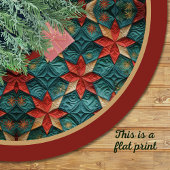 Cute turquoise festive christmas printed custom polyester weihnachtsbaumdecke