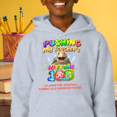 Cute Turtle 100 Days Pushing Teacher's Buttons Hoodie