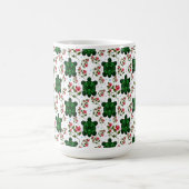 Cute Turtle and Floral Seamless Pattern  Kaffeetasse (Mittel)