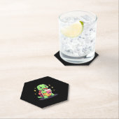 Cute turtle drinking boba. Funny Boba Turtles Love Untersetzer (Vor Ort)