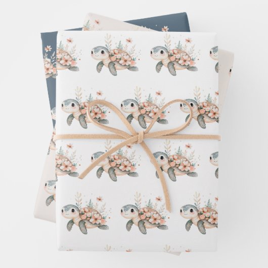 Cute Turtle Geschenkpapier Set (Beispiel)