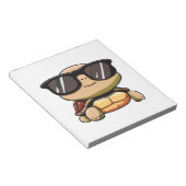 Cute Turtle Halloween 2023 sunglasses Costume Over Notizblock (angewinkelt)