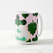 Cute Turtle Leaves Seamless Pattern, Tropical  Kaffeetasse (VorderseiteRechts)