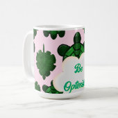 Cute Turtle Leaves Seamless Pattern, Tropical  Kaffeetasse (Vorderseite Links)