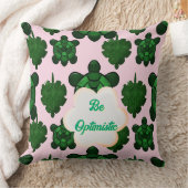 Cute Turtle Leaves Seamless Pattern, Tropical  Kissen (Decke)