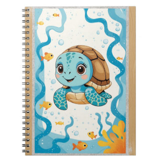Cute Turtle Notebook, Ocean Theme Journal, Kawaii  Notizblock