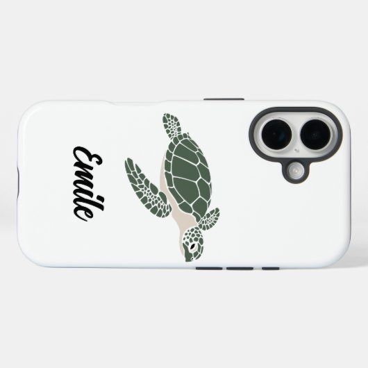 cute turtle phone case (Rückseite (Horizontal))