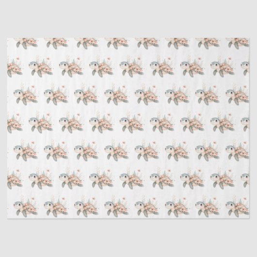 Cute Turtle Seidenpapier (Vorderseite)