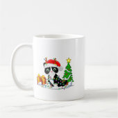 Cute Tuxedo Cat Santa Christmas Tree Lights Xmas T Kaffeetasse (Links)