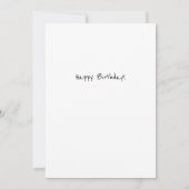 Cute Tuxedo Cat with a Bow Tie Happy Birthday Karte (Rückseite)