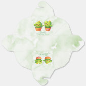 Cute Twin Cactus Baby Shower Geschenkschachtel (Ungefaltet)