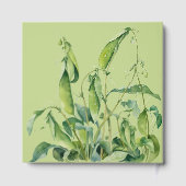 Cute Two Peas in A Pod Pink Girl Twins Baby Shower Gästebuch (Rückseite)