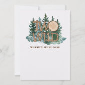 Cute Two Wild Safari Jungle Camping 2nd birthday Einladung (Rückseite)