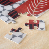 Cute Ugly Sweater Art Christmas Holiday Puzzle Red (Seite)