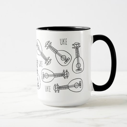 Cute Ukulele Mug Tasse (Rechts)