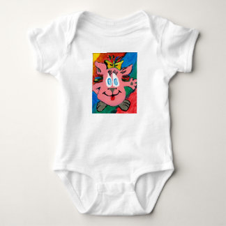 Cute und farbenfrohe Regenbogen-Comicfigur T-Shirt Baby Strampler