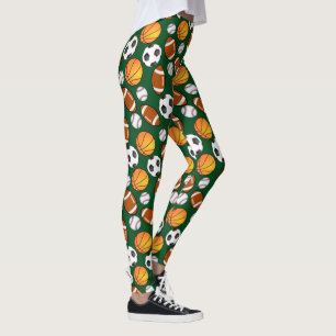 Cute und lustige verschiedene Sportthemen Muster S Leggings
