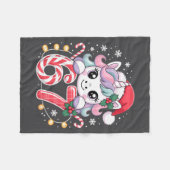Cute Unicorn 67 Christmas Meme Six Seven Christmas Fleecedecke (Vorderseite (Horizontal))