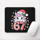 Cute Unicorn 67 Christmas Meme Six Seven Christmas Mousepad (Mit Mouse)
