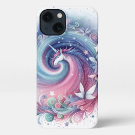 Cute Unicorn and Butterfly Design  iPhone 13 Hülle