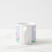 Cute Unicorn Birthday Theme Mug Espressotasse (Rückseite)