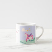 Cute Unicorn Birthday Theme Mug Espressotasse (Rechts)