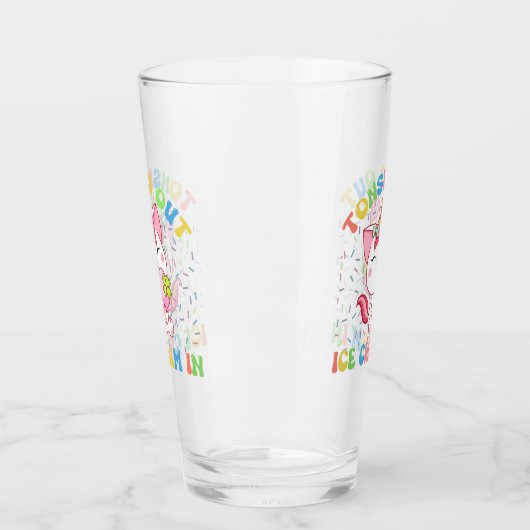 Cute Unicorn Cat with Ice Cream | Funny Pun Glas (Links)