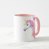 Cute Unicorn Coffee Mug Tasse (VorderseiteRechts)