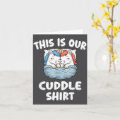Cute Unicorn Couple This Is Our Cuddle Karte (Gelbe Blume)