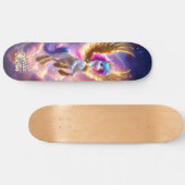 Cute Unicorn Fantasy Land Cool Children Art Skateboard (Horizontal)