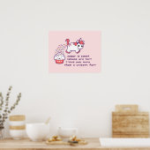 Cute Unicorn Fart Poster (Küche)