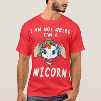 Cute Unicorn Funny Saying Pretty Rainbow Colors Fa T-Shirt